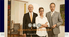 Desktop Screenshot of kanzlei-glathe.de